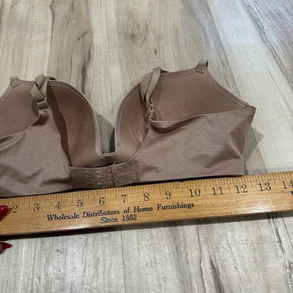 Women’s Victoria Secret Size 34C Beige Tan Lined demi/demi Buste Double - Picture 2 of 4